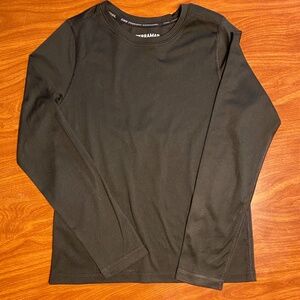 Terramar Climasense 2.0 Long Sleeved Base Layer Black Shirt Unisex Kids Size M